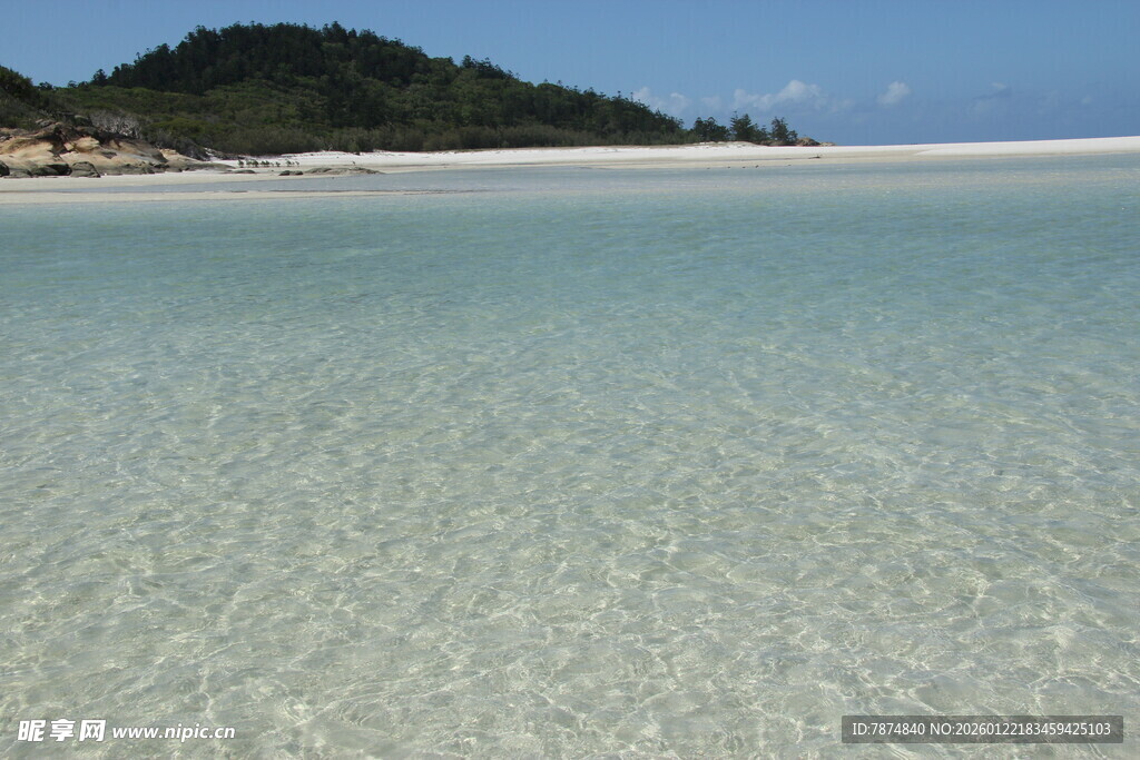 纯净海滩 清澈海水美景