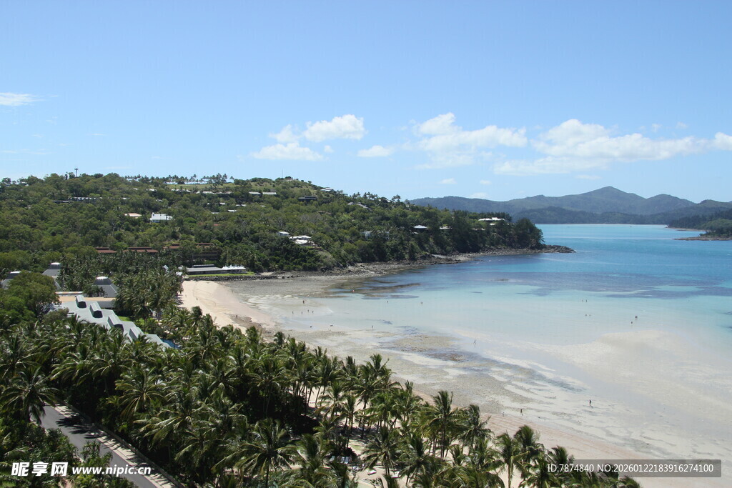 美丽海滨风光景色如画