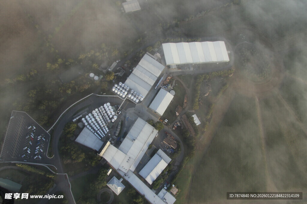 俯瞰现代化建筑群