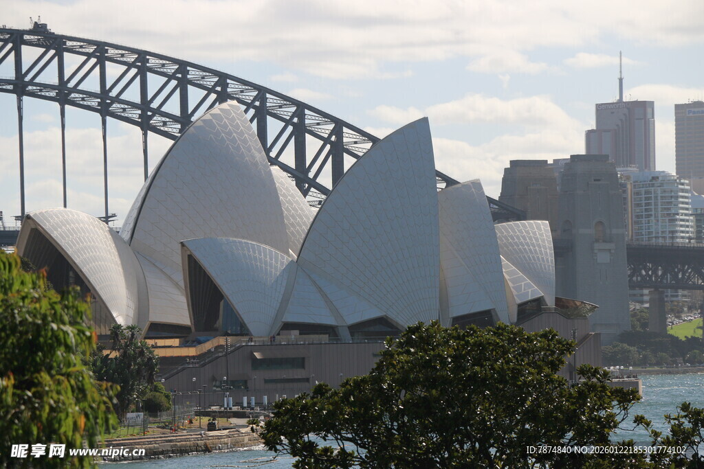 悉尼歌剧院与海港大桥景观