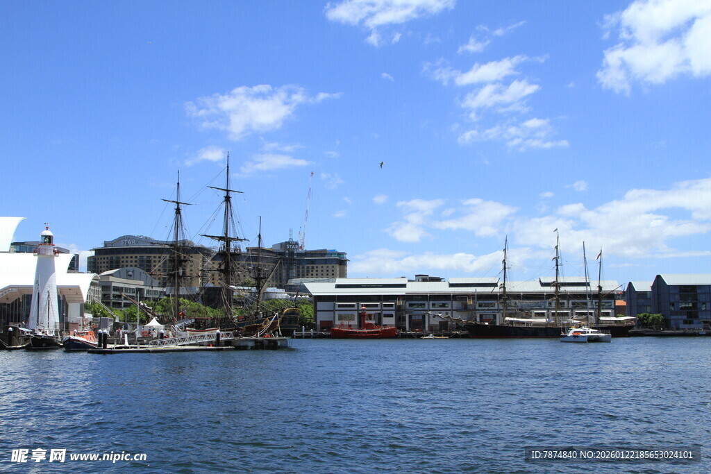 港口风光 船只林立