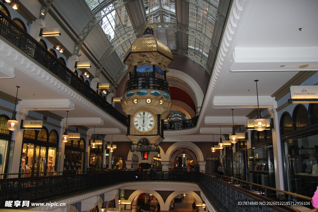 豪华商场内部精致空间景观