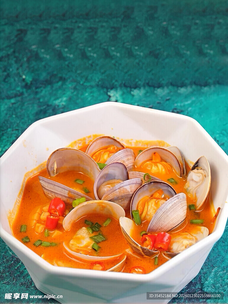 香辣蛤蜊汤