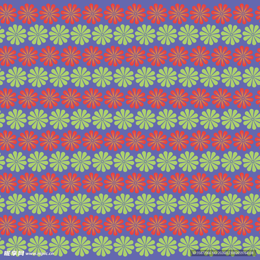 多彩花卉图案背景纹理