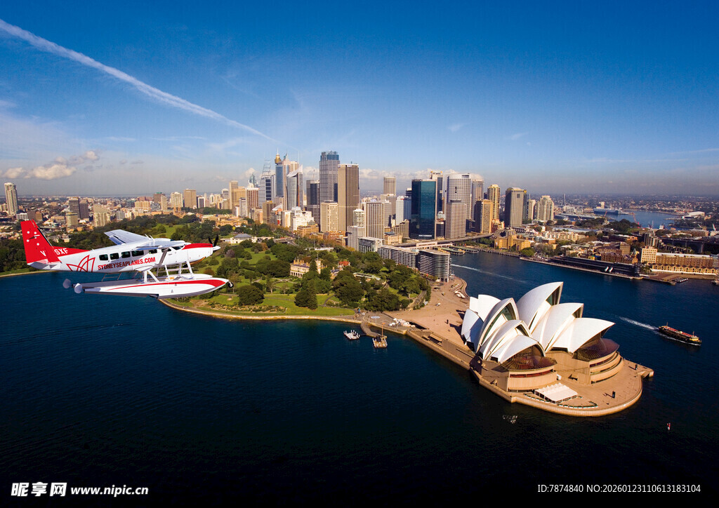 悉尼城市与海港风光