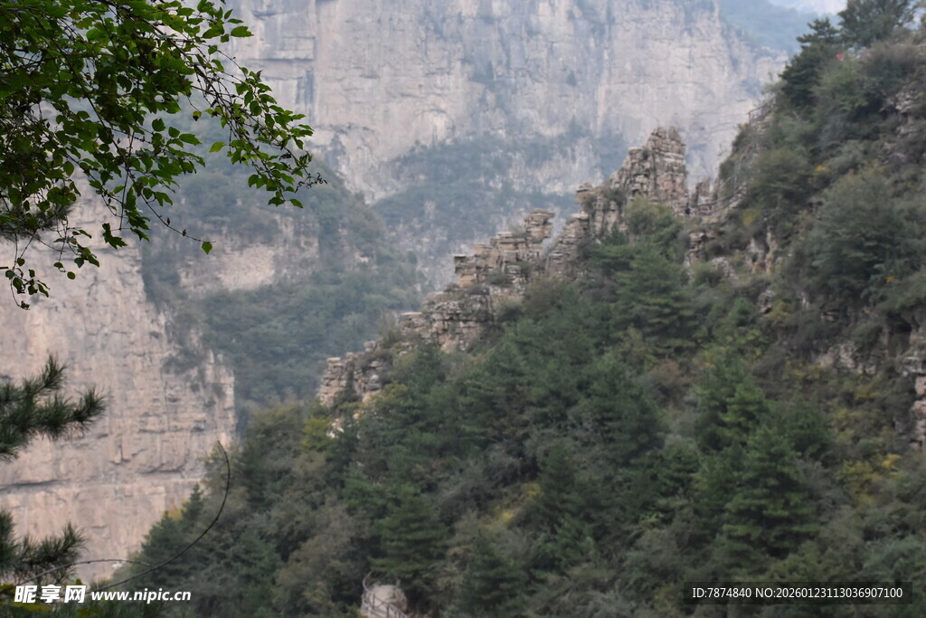 山峦叠翠间的绿意景致