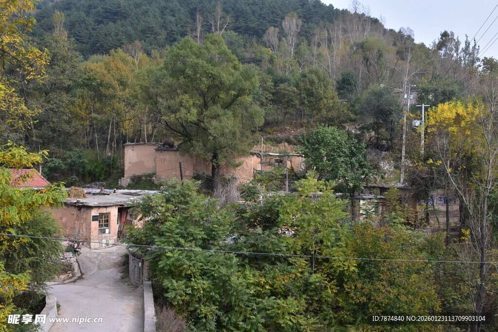 山间村落 静谧自然之景
