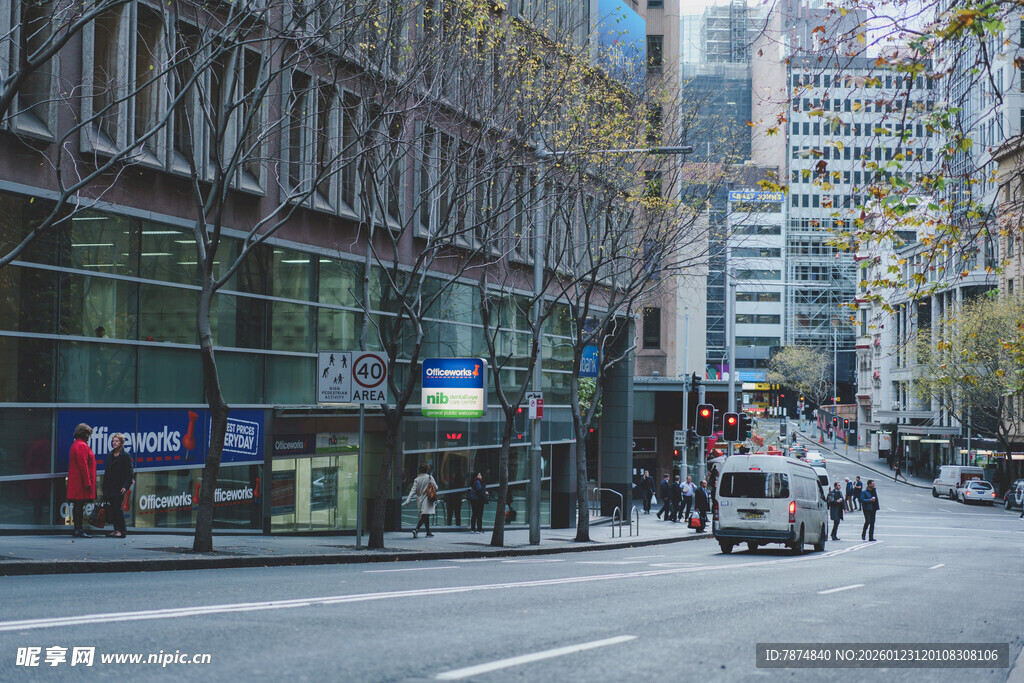 城市街道繁华景象