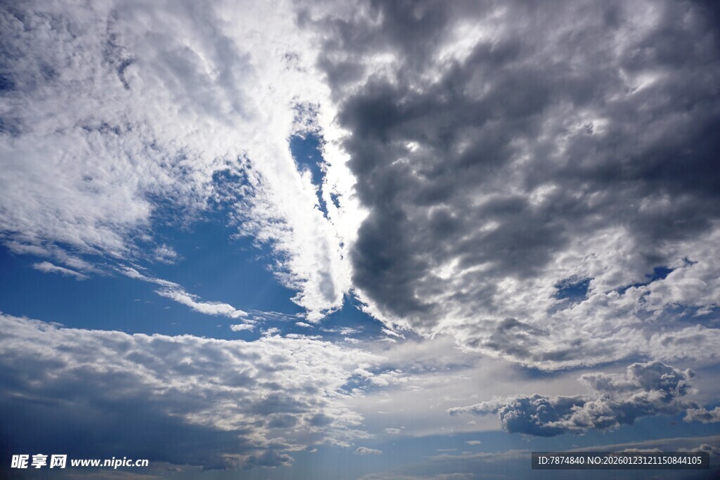 天空中的壮丽云层景观