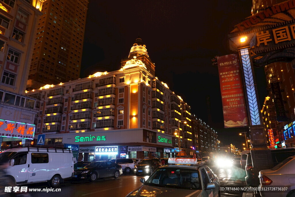 上海外滩夜景繁华景象