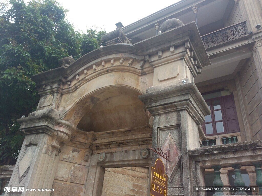 欧式古典建筑局部景观