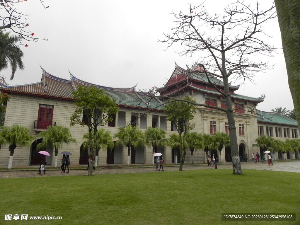 中式古建筑庭院景观