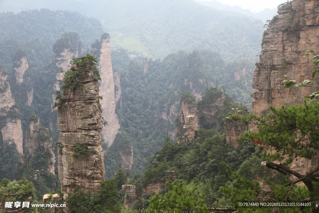 张家界奇峰异石景观