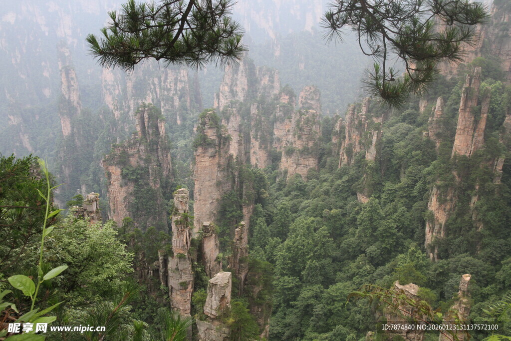 张家界奇峰异石景观