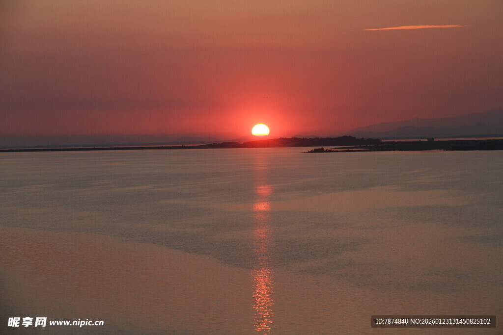 海上落日美景