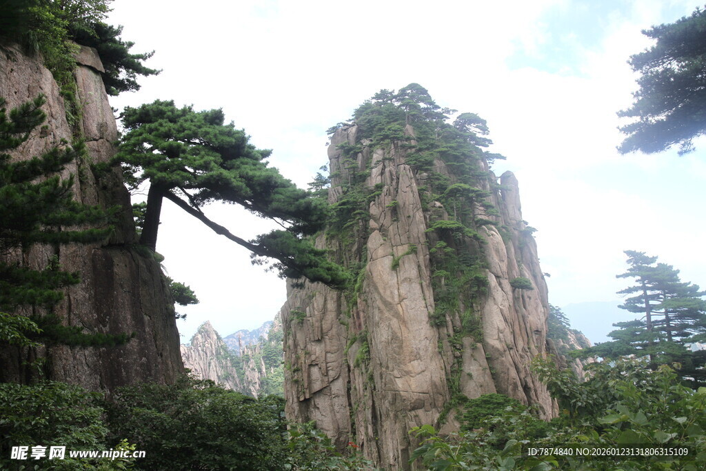 黄山奇峰异松秀丽景致