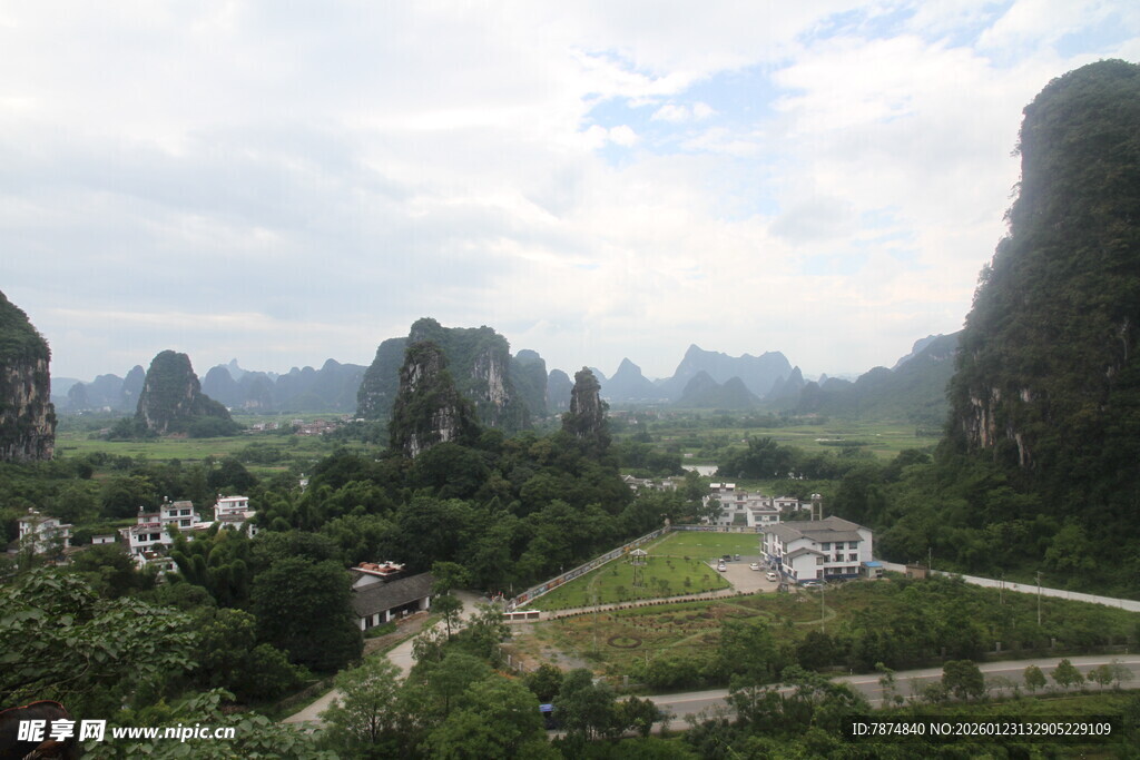 桂林山水田园风光美景