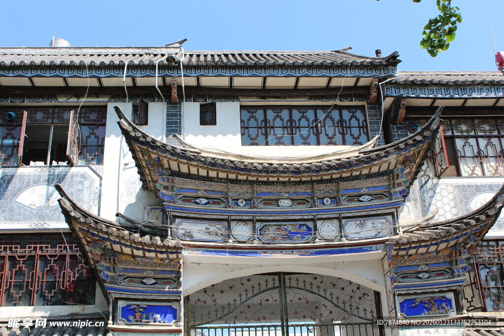 中式古建筑门楼