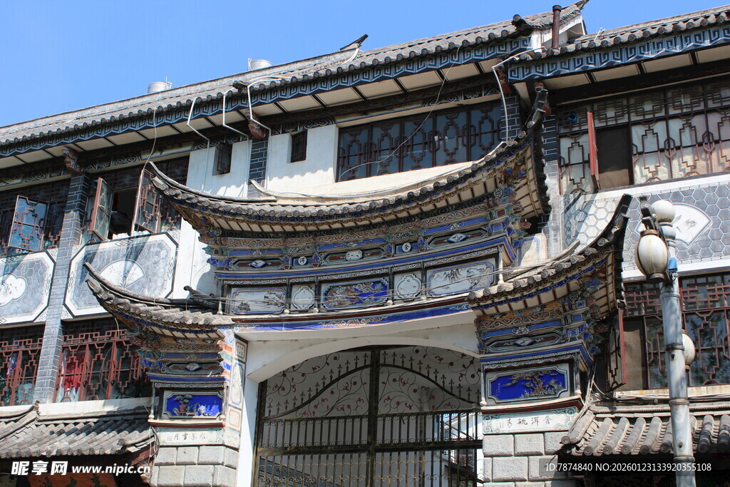 中式古建筑门楼