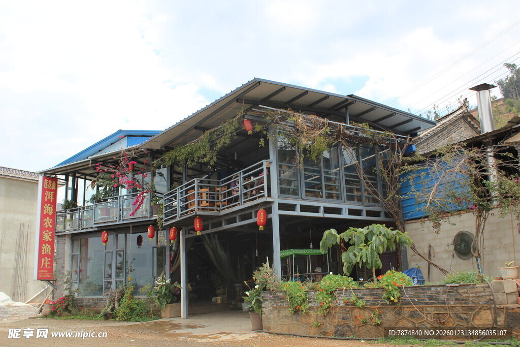 乡村特色二层民居建筑