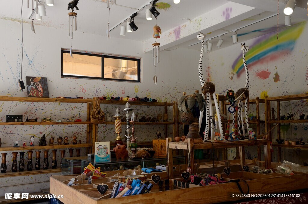 创意手工艺品店内部陈列