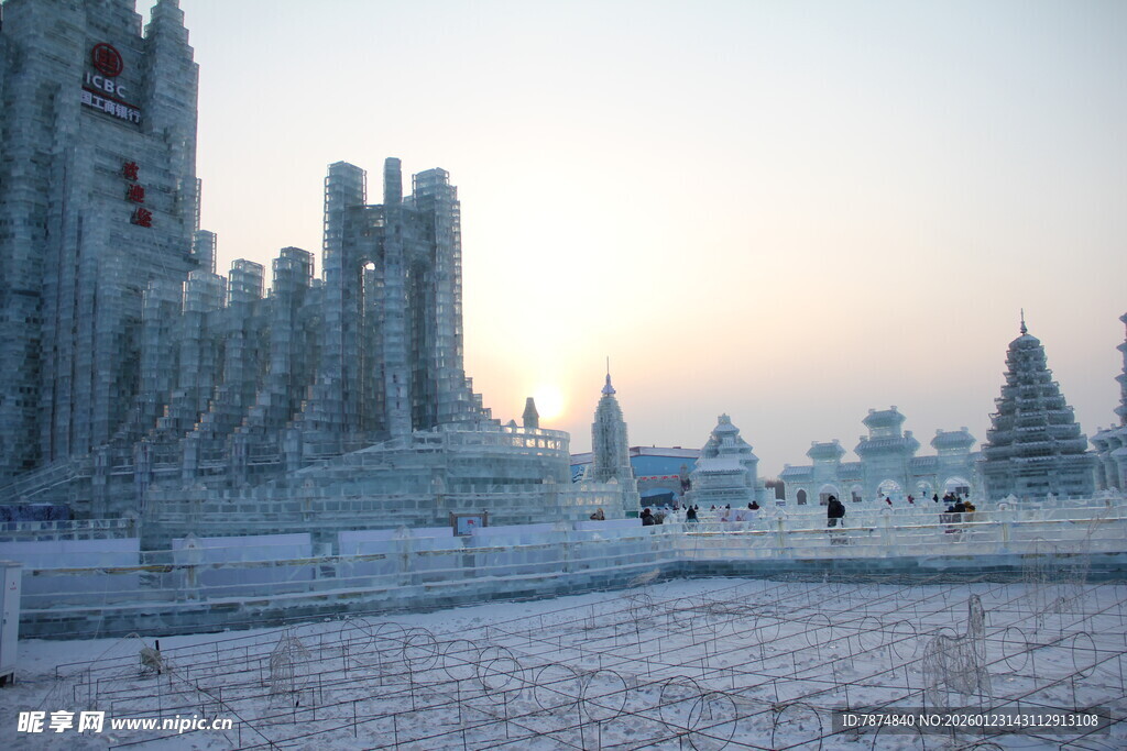 梦幻冰雪城堡景观