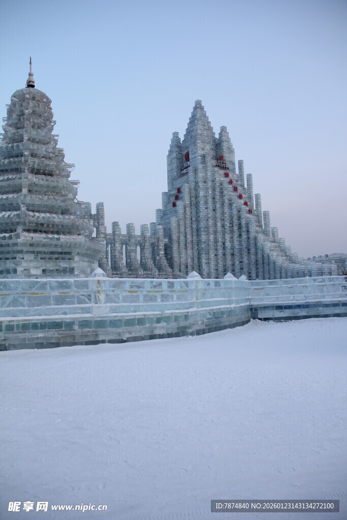 哈尔滨冰雪大世界壮观景象