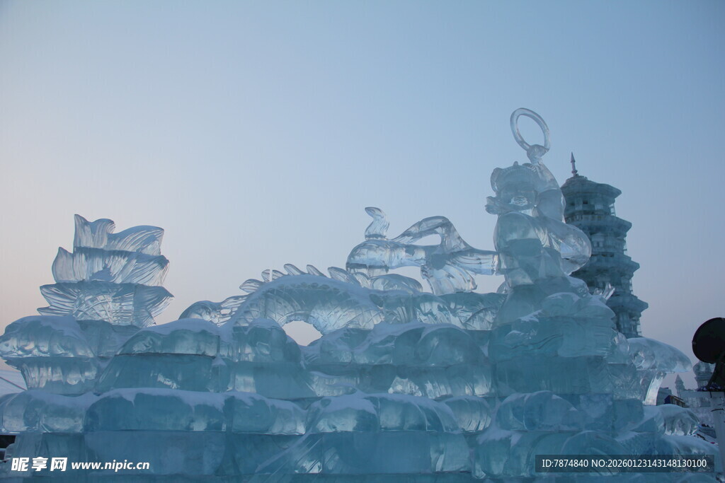 梦幻冰雕景观