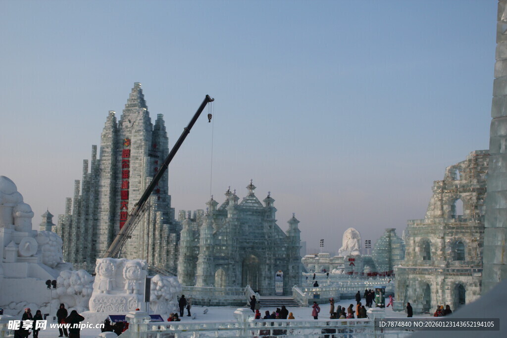 哈尔滨冰雪大世界壮观景象