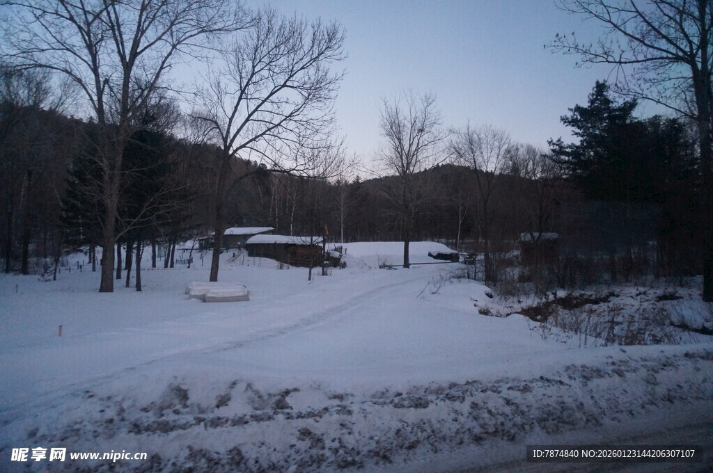 冬日雪景 长白山