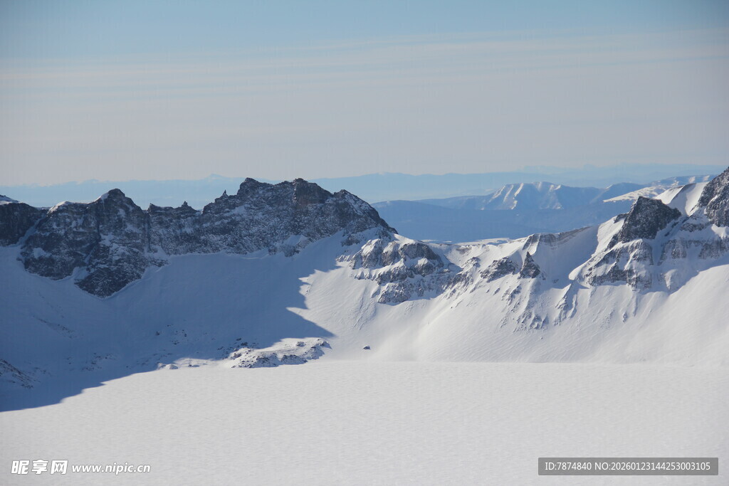 雪山壮丽景致 长白山