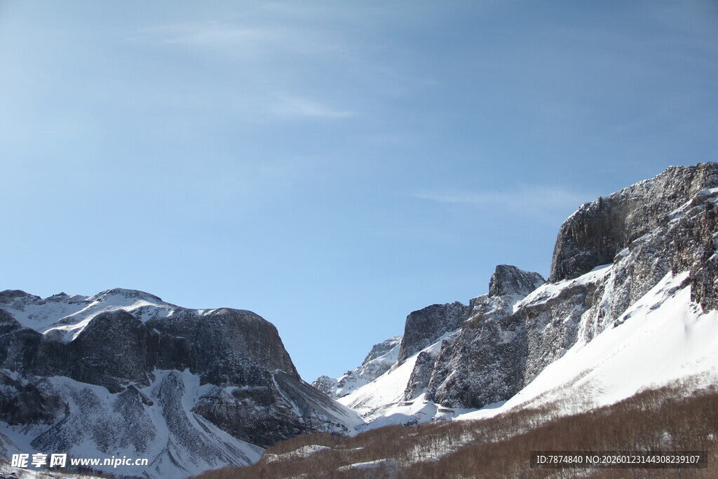 雪山壮丽风光 长白山