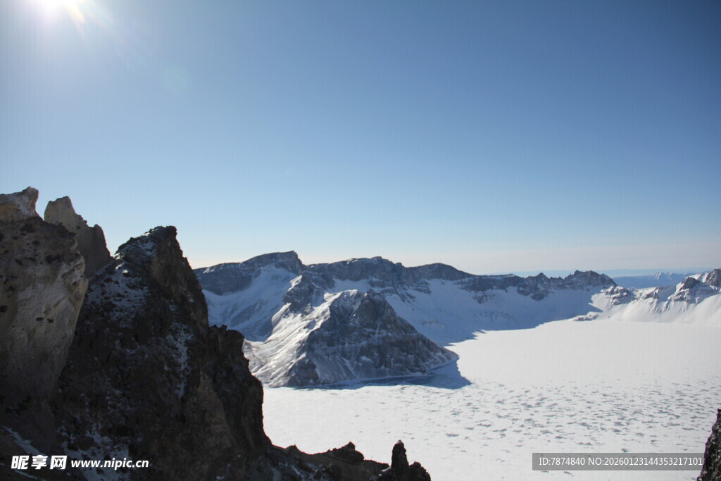 雪山壮丽风光 长白山