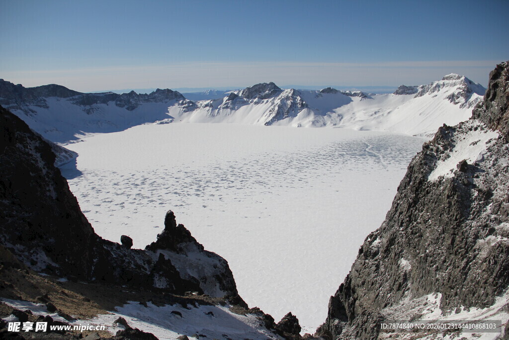 雪山壮丽景观 长白山