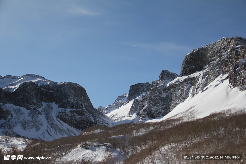 雪山壮丽风光 长白山
