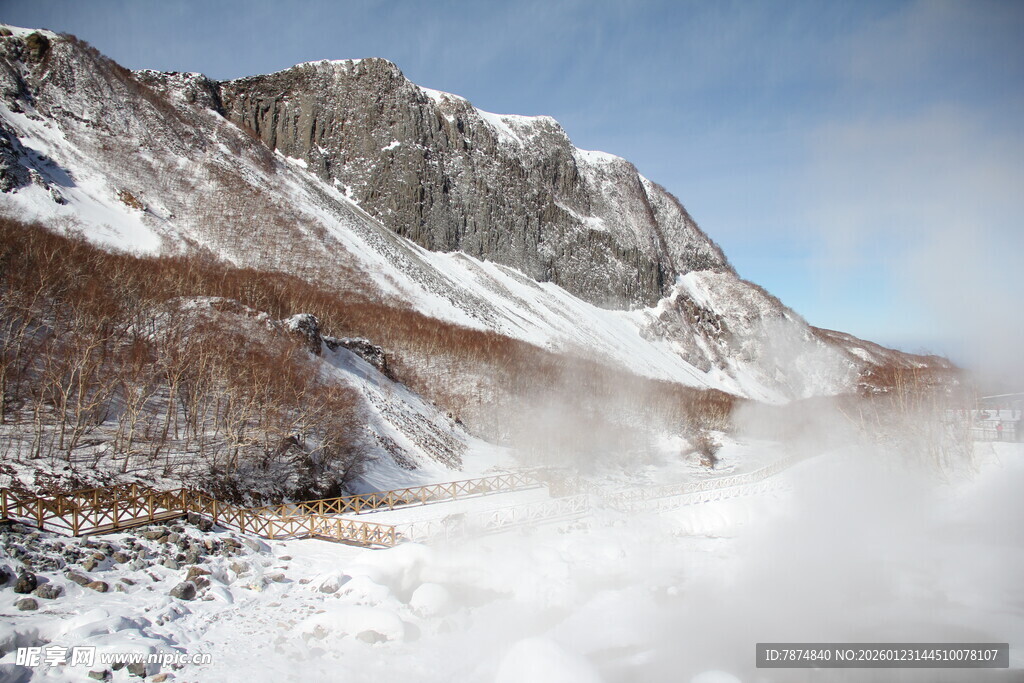 雪山壮丽景致 长白山