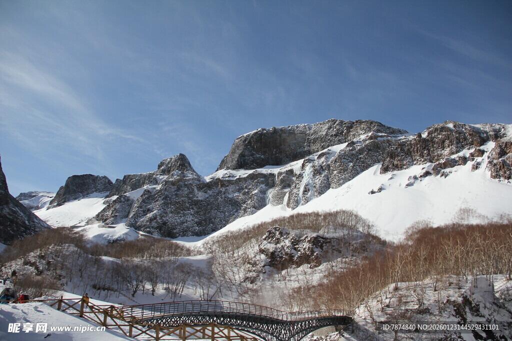 雪山壮丽风光 长白山