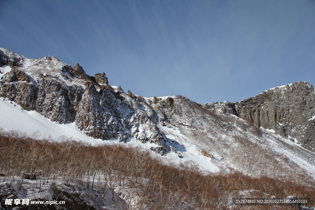 雪山壮丽景色 长白山