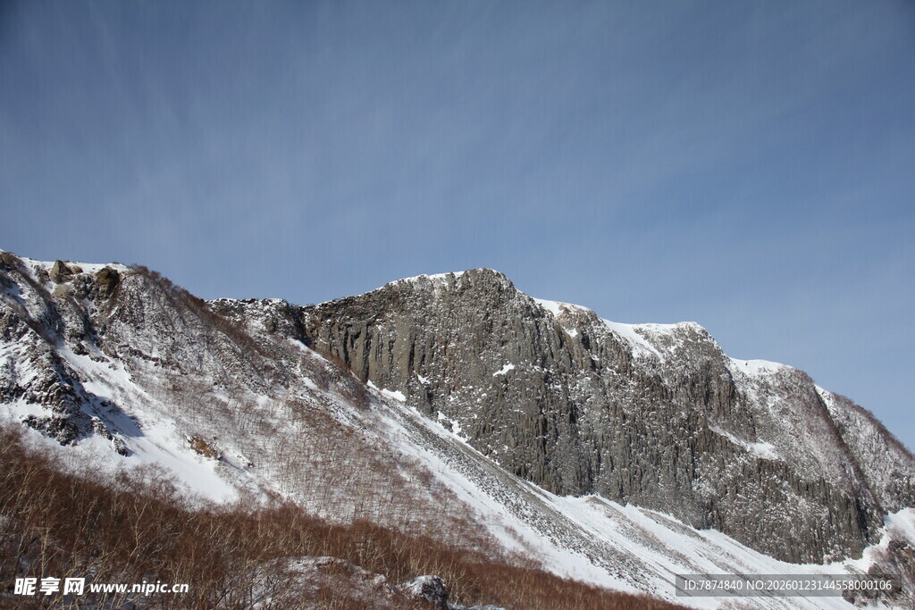 雪山壮丽景致 长白山