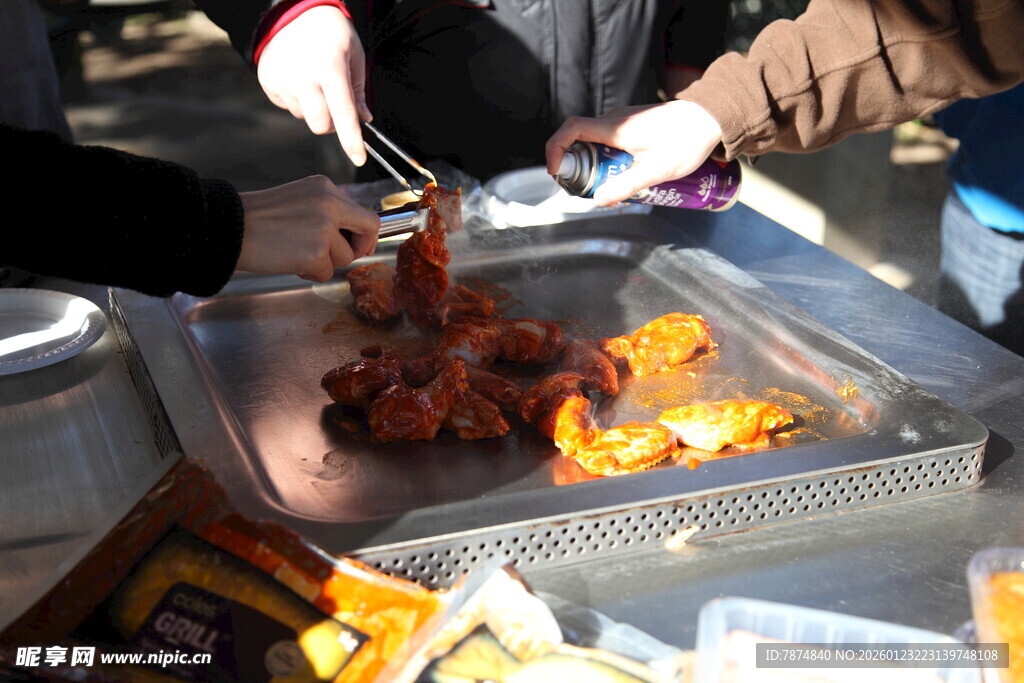 街头美味烧烤诱人瞬间