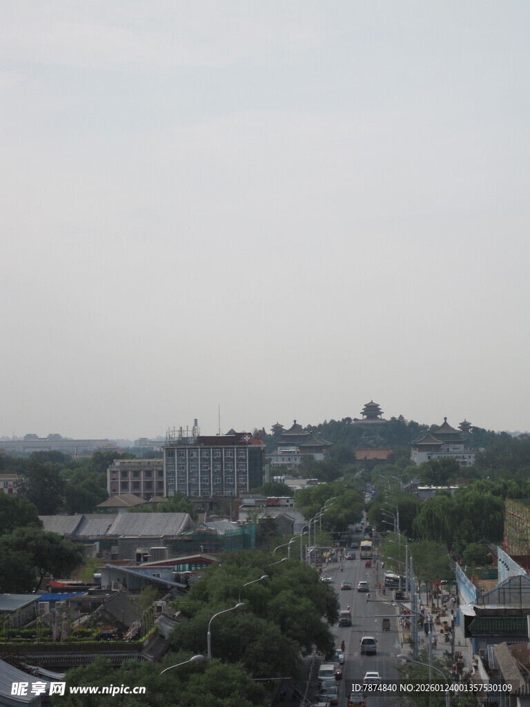 城市远景景观平视视角