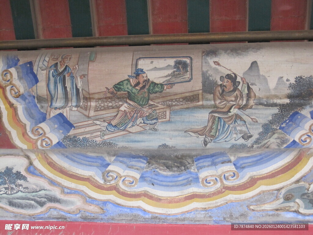 古代壁画中的精彩人物场景