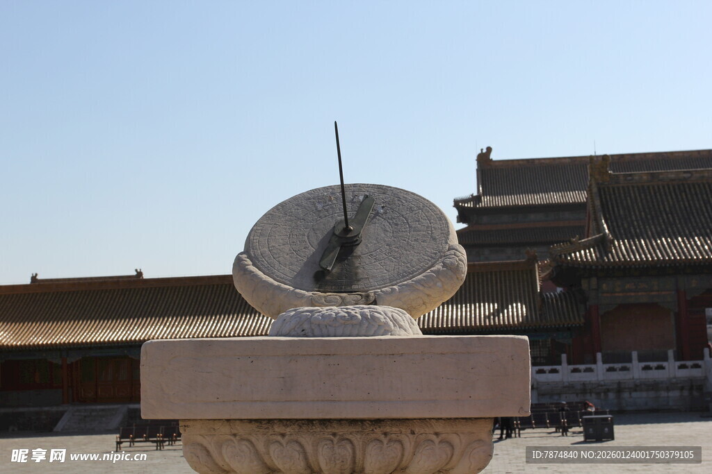 古代日晷 传统计时仪器