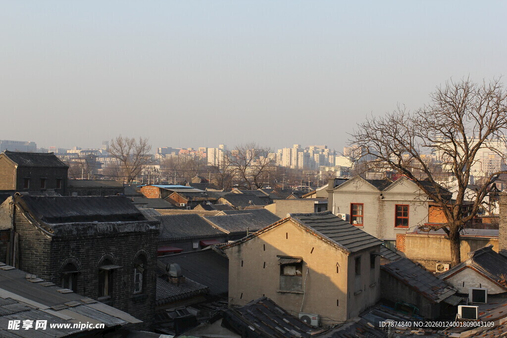 北京传统民居屋顶景致