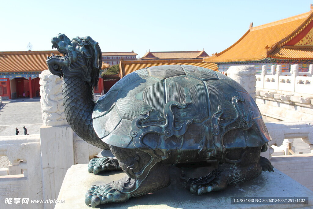 故宫青铜龟雕塑
