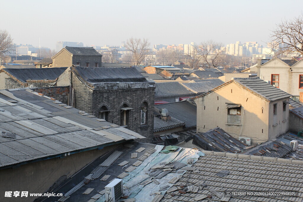 传统民居屋顶景观