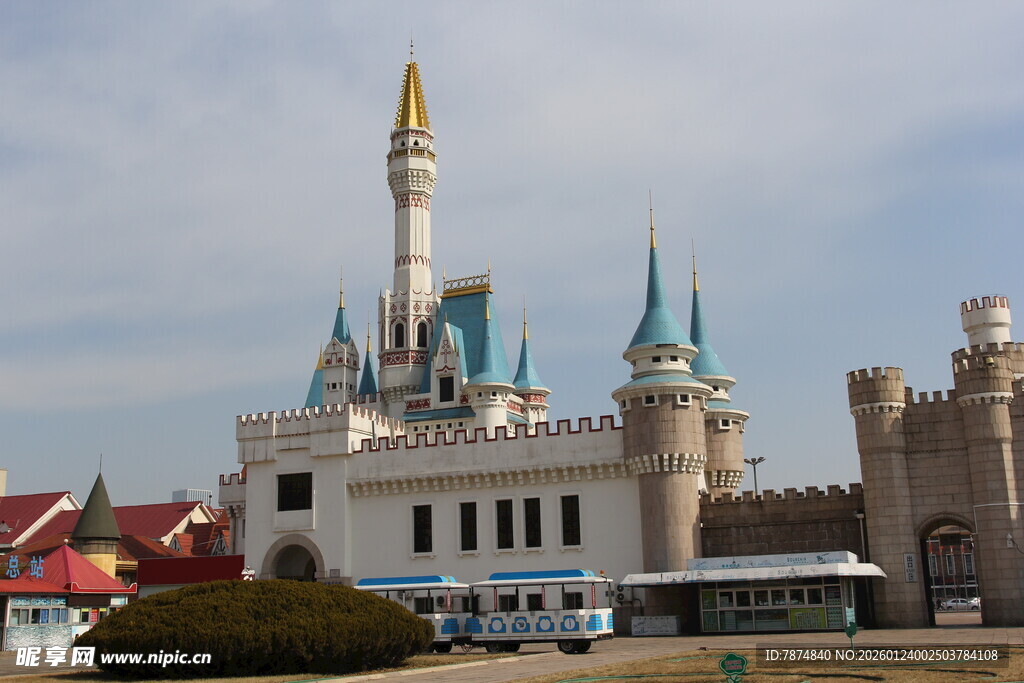 梦幻迪士尼城堡景观