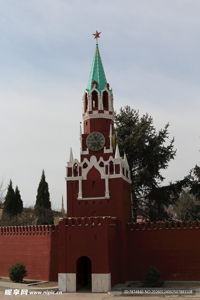 莫斯科红场塔楼景观