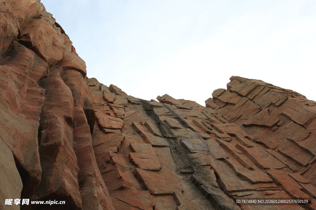 壮观红色岩石地貌景观