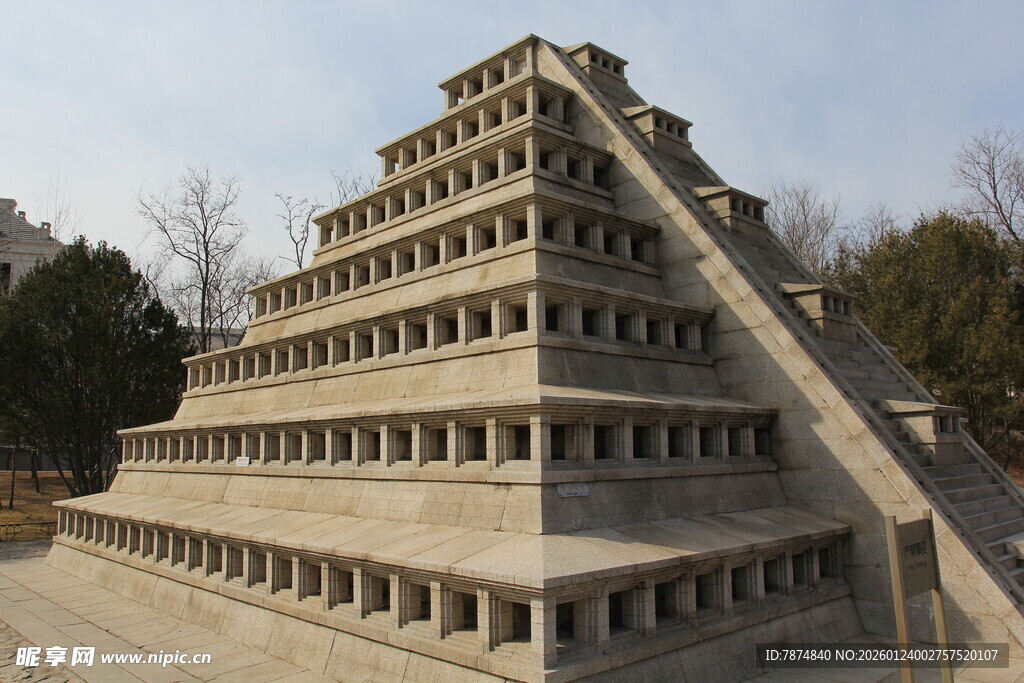 玛雅金字塔模型